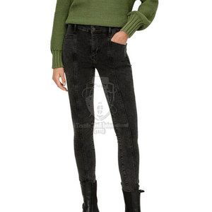 Pantalon en jean pour femme, nouveau design personnalisé, de haute qualité, style, couleur unie, confortable - Product Image 2