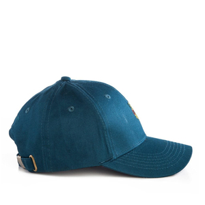 Blue Unisex Baseball <b>Cap</b> With Pineapple Embroidery Front Panel 6-Panel Adjustable Fit Cotton Casual <b>Hat</b> Spring Summer Wear - Product Image 3