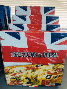 Grosir kotak Pizza bergelombang dari Turki desain kustom dicetak produsen dan pemasok terbaik