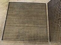 Grille en acier pressé verrouillable 30x30 22x22 33x33 44x44 pour aération