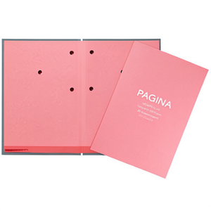 แฟ้มซิกเนเจอร์ PAGNA De Luxe DIN A4 พลาสติกสีเทา/ชมพู 20 ช่อง จัดการเอกสารอย่างมีสไตล์ - Product Image 2