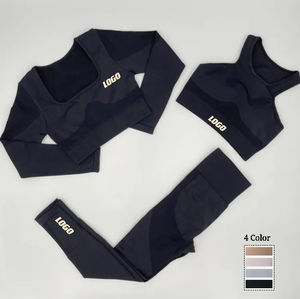 Venta caliente Leggings acanalados con XL Tank Top Gym & Fitness Wear Conjuntos de Yoga de cintura alta para mujeres Tallas grandes Servicio de consolidación - Product Image 2