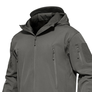 Top Rated Men's Custom <b>Jacket</b> Outdoor Sport <b>Soft</b> <b>Shell</b> With <b>Hood</b> <b>Jacket</b> Running Hiking Windbreaker <b>jacket</b> for men - Product Image 6
