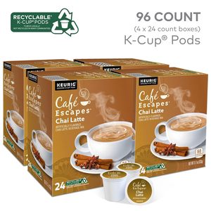Café Escapes Chai Latte, dosettes K-Cup individuelles Keurig, 96 unités - Product Image 2