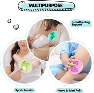 Paquetes <span class=keywords><strong>de</strong></span> hielo reutilizables <span class=keywords><strong>de</strong></span> Gel frío <span class=keywords><strong>y</strong></span> caliente para lesiones, Mini compresa suave redonda para lactancia, paquete <span class=keywords><strong>de</strong></span> hielo para <span class=keywords><strong>ojos</strong></span> <span class=keywords><strong>y</strong></span> cara para niños - Product Image 4