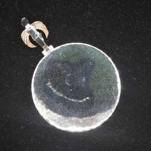 Colgante de Moissanita Estilo Hiphop, Plata de Ley 925, Redondo, VVS, con Incrustaciones de Circonitas, Dos Tonos, Chapado en Rodio, para Bodas - Product Image 6