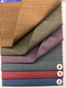 Poly largeur douce du tissu 58 de jacquard de lin pour le tissu de vêtements pour des chemises, robes - Product Image 2