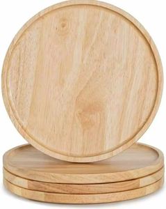 Bandeja para servir de bambú para comida rápida, madera de pino maciza, vajilla europea de fiesta de madera de alta calidad, carteles de pared ecológicos y artesanías de madera - Product Image 1