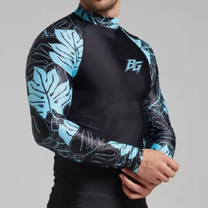 New Arrival Customized MMA Rash Guard Private Label Breathable Premium Quality Spandex/Polyester Fabric Low MOQ - Product Image 5