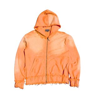 Sweat à capuche personnalisé avec logo imprimé, 100% coton, délavé au soleil, effet délavé à l'acide, surdimensionné, streetwear unisexe - Product Image 4