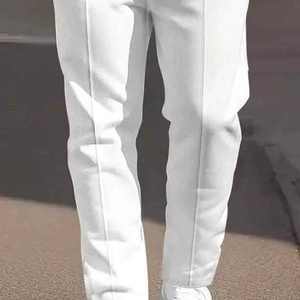 Survêtement à col rond personnalisé, uni, respirant, décontracté pour homme, avec logo, survêtement streetwear pour homme - Product Image 4