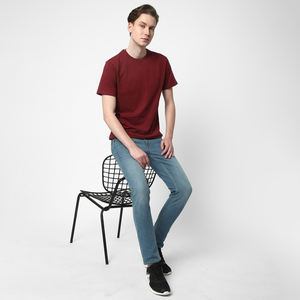 Camiseta de manga corta de algodón de mejor Material para hombre, cuello redondo completamente liso de 3 tonos, hecho en Pakistán Formal, servicio OEM, gran oferta - Product Image 4