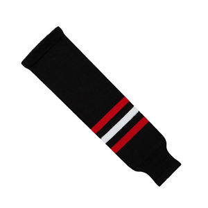 Vêtements d'équipe sportifs Chaussettes tricotées de hockey sur glace personnalisées Chaussettes tricotées de hockey sur glace de haute qualité à conception par sublimation - Product Image 5