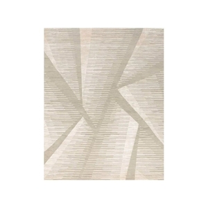 Tapis en laine moelleux de luxe abstrait de style persan moderne, ensemble de tapis brodé noué à la main pour le bureau et l'espace de vie - Product Image 1