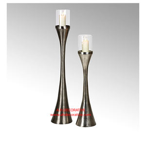 Most Amazing High Quality Decorating Aluminum Top Shiny Quality Finishing Handmade T Light <b>Candle</b> Holder With Rounded Base - Product Image 4