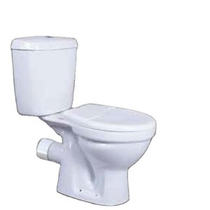 Offre Spéciale salle de bain de Style moderne deux pièces en porcelaine toilette à double chasse hôtel salle de bain maison siège de toilette monté au sol - Product Image 1