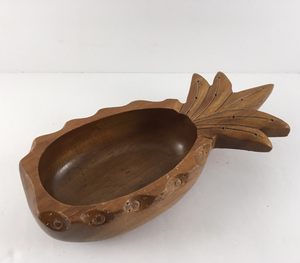 Wood Serving Bowl <b>Pineapple</b> Design Tableware Food Safe Wood Design Serving Bowl Restaurants Serving Use - Product Image 1