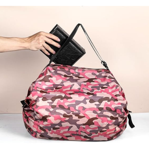 Reusable Shopping <b>Bag</b> Foldable Grocery Storage <b>Tote</b> <b>Bag</b> <b>Waterproof</b> Oxford Cloth Portable Duffle - Made in Vietnam OEM - Product Image 5