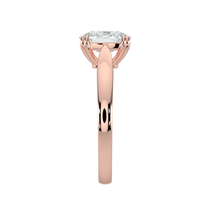 Coussin Radiant LGD Solitaire Bague Diamant Or Rose Elégante et Luxueuse - Product Image 5