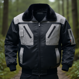 ASKIM 4-in-1 Black/Grey <b>Pilot</b> <b>Jacket</b> Size L Workwear From Norway - Product Image 3