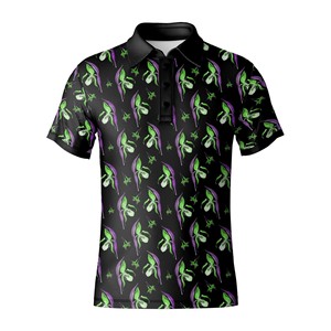 เสื้อโปโลผู้ชายสำหรับกอล์ฟ แบบสั่งซื้อจำนวนมาก ผ้าระบายอากาศ ซับเหงื่อ ทรงแอธเลติก แขนสั้น สำหรับชุดกอล์ฟ - Product Image 6