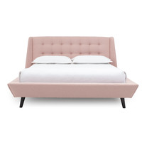 Meubles de chambre à coucher de haute qualité, tête de lit en tissu tufté, Design classique, meubles de chambre à coucher, lit en tissu