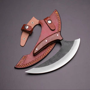 Couteau Ulu japonais en acier 12c27, fourreau en cuir, forgé sur mesure, couteau de cuisine japonais fait à la main, OEM, couteaux professionnels - Product Image 1