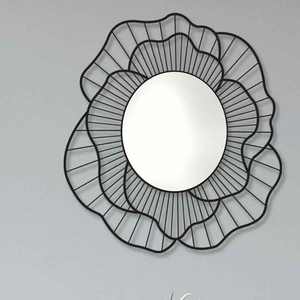 Fabricante y exportador de cabina de espejo de pared de metal moderno más vendido con diseño de flores de precio barato de alta calidad - Product Image 5