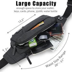 Adjustable Reflective Waterproof Running Belt OEM/ODM Fitness Jogging <b>Waist</b> Pack with Zipper Pockets Reflective <b>Waist</b> Support - Product Image 6