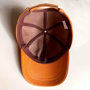 Adultes Meilleure Qualité Casquettes en Cuir de Baseball Chaudes Service OEM Baseball Classique Extérieur Casquettes en Cuir Personnalisées Unisexe - Product Image 5