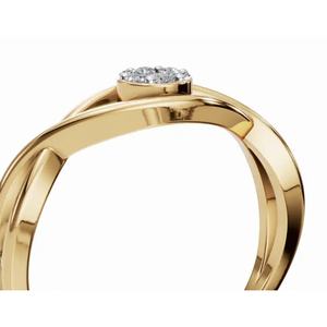 Bague élégante Reginellas Mystic Eye avec diamant taille ronde 0,085 ct en or 9, 14 ou 18 carats – Fournisseur OEM en gros - Product Image 3