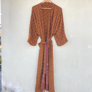 Bata Kimono de Seda Unisex, Bata de Secado Rápido con Cierre de Cordón, Fiestas de Primavera, Verano, Otoño, 100% - Product Image 1