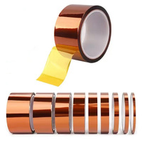 Cinta de Película de Poliimida PET Color Ámbar Dorado, Ancho Personalizado, 260C, 10kV, 0.05mm, Cinta de Aislamiento Eléctrico Resistente al Calor para Motores y Transformadores