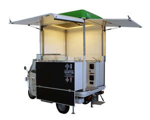 Triciclo Eléctrico para Comida, Carrito de Comida Móvil, Camioneta de Comida Callejera de Tres Ruedas, Resistente a la Corrosión, 5 Años de Garantía, para Café, Pizza, Tacos, Helados - Product Image 2