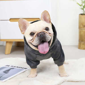 Sudaderas con capucha personalizadas impresas para mascotas al mejor precio, ropa para perros cachorros con bolsillo, fabricante, mayorista, estilo de camisa - Product Image 2