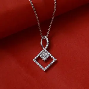 สร้อยคอจี้เพชรเงินแท้ 925 สำหรับผู้หญิง-เครื่องประดับของขวัญ ฉันได้รักษาโครงสร้างชื่อเดิมไว้โดยไม่ต้องปรับเปลี่ยน พร้อมเพิ่มเครื่องหมายย่อหน้า - Product Image 4
