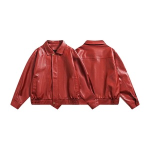Chaqueta de Motociclista de Cuero para Hombre, Marrón, Transpirable, Impermeable, de Piel de Vaca Genuina, Material de Alta Calidad, Venta al por Mayor - Product Image 2