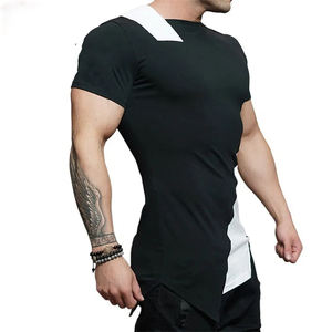 เสื้อยืดผ้าฝ้ายฟิตปกติของผู้ชาย-แห้งเร็วและระบายอากาศปรับแต่งสี/ขนาดได้คุณภาพสูง OEM - Product Image 2