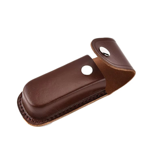 Tùy Chỉnh Chính Hãng Da Bò Da Gấp Không Thấm Nước Có Thể Điều Chỉnh Dây Đeo Màu Nâu Tay Pouch Túi OEM Hỗ trợ - Product Image 5