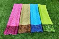 Sutra cerah Georgette saree kualitas terbaik lembut kain gaya Modern dicetak Saree dengan blus berat pesta pernikahan