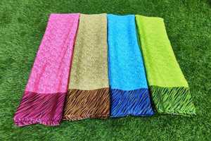 Saree Georgette lumineuse en soie meilleure qualité tissu doux Style moderne imprimé Saree avec chemisier en apesanteur fête de mariage - Product Image 5