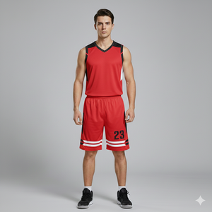 Uniforme de Baloncesto Personalizado 100% Poliéster Sin Mangas Fabricante de Pakistán Nueva Llegada Venta con MOQ Bajo - Product Image 5