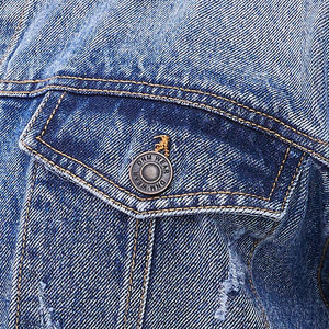 Chaqueta vaquera lisa de invierno para hombre de talla grande para hombre - Product Image 1