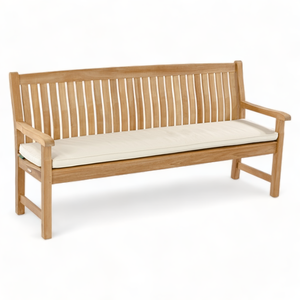 Canapé 3 places classique moderne en bois de teck pour salon balcon jardin parc appartement plage villa revendeur en gros - Product Image 3