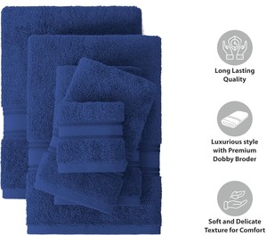 ผ้าขนหนูอาบน้ำผ้าฝ้ายแท้ 100% ขายส่ง แห้งเร็ว เป็นมิตรกับสิ่งแวดล้อม พิมพ์ลาย สีพื้น คุณภาพสูง ราคาถูก - Product Image 5