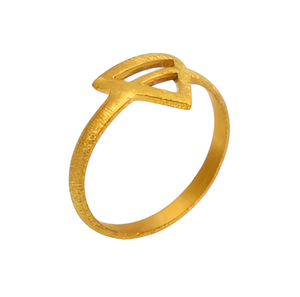 Anillo chapado en oro de Plata de Ley 925 auténtica, joyería, anillo liso, anillo de estilo de moda chapado en oro para boda, regalo para Unisex - Product Image 5