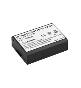 แบตเตอรี่ลิเธียมแบบชาร์จได้สำหรับกล้องดิจิตอล Rebel T3 T5 T6 KISS X50 X70 <span class=keywords><strong>EOS</strong></span> 1100D 1200D 1300D 2000D <span class=keywords><strong>4000D</strong></span> รุ่น LP-E10 7.4V มีสินค้าในสต็อก - Product Image 2