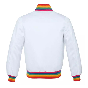 Customized Satin <b>Baseball</b> <b>Bomber</b> <b>Jacket</b> Team Name & Number Starter Embroidery Design Waterproof Breathable Windproof Outdoor - Product Image 4