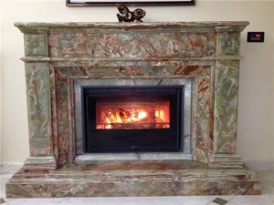 Marco de Chimenea de Ónix Pulido de Alta Calidad, Tamaños Personalizados, Elegante Repisa de Mármol de Ónix para Decoración de Hogares de Lujo - Product Image 2