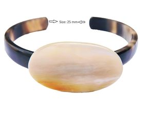 Luxury Girls Bangle <b>Fashion</b> <b>Jewellery</b> Large Size Buffalo Horn Bangle New Style Handmade Handicraft Horn Bangle Personalized Use - Product Image 4